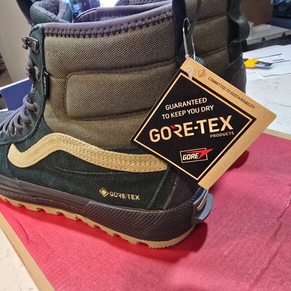 Vans Sk8-Hi Gore-Tex MTE-3 Waterproof Winter Boot Shoe Green Mens Size 11 NEW - Picture 7 of 9